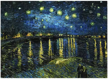 Masterpieces to Recompose - Starry Night Over the Rhone by Vincent van Gogh