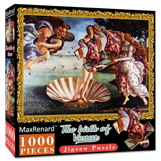 Jigsaw Puzzles 1000 Pieces 50*70Cm the Kiss Oil Painting Art Puzzles Toys for Adults Family Games Home Decoration Gift