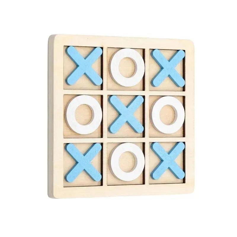 Wooden Chess Toys for Children'S Puzzle Game XO Double Play Parent-Child Interaction Recommends Traditional Desktop Chess Gift