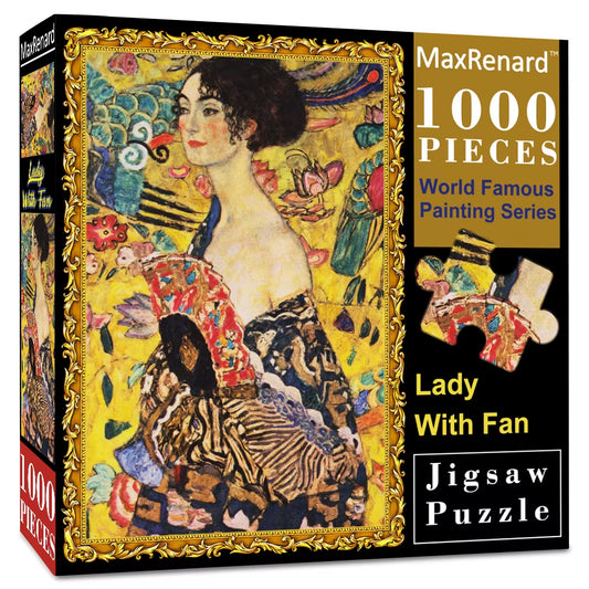 Jigsaw Puzzles 1000 Pieces 50*70Cm the Kiss Oil Painting Art Puzzles Toys for Adults Family Games Home Decoration Gift