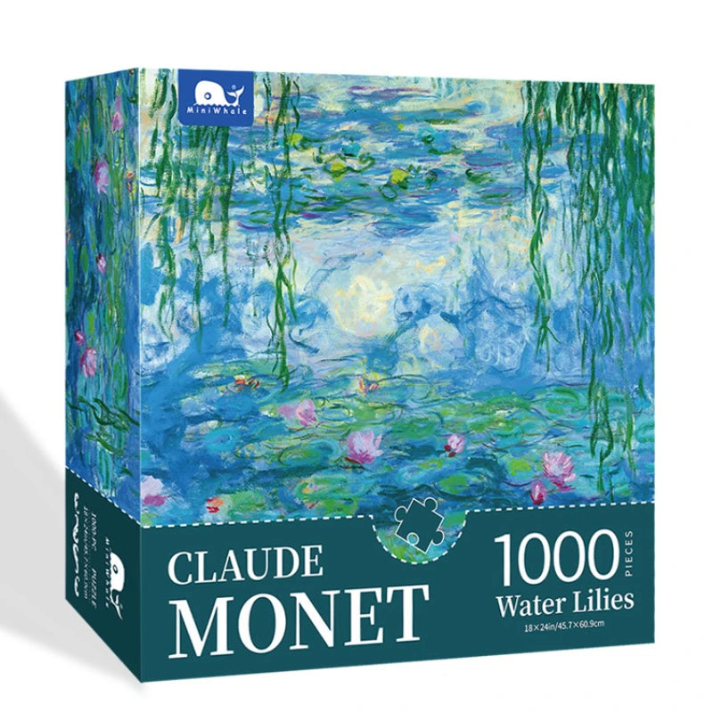 Jigsaw Puzzle 1000 Pieces for Adults Kid Monet Landscape Puzzle Toy Family Game Famous World Oil Painting Home Decoration