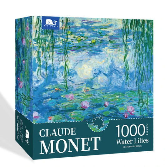 Jigsaw Puzzle 1000 Pieces for Adults Kid Monet Landscape Puzzle Toy Family Game Famous World Oil Painting Home Decoration